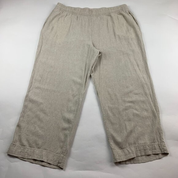 Old Navy Natural Linen Blend High Rise Wide Leg Lounge Pant XXL - Picture 1 of 8